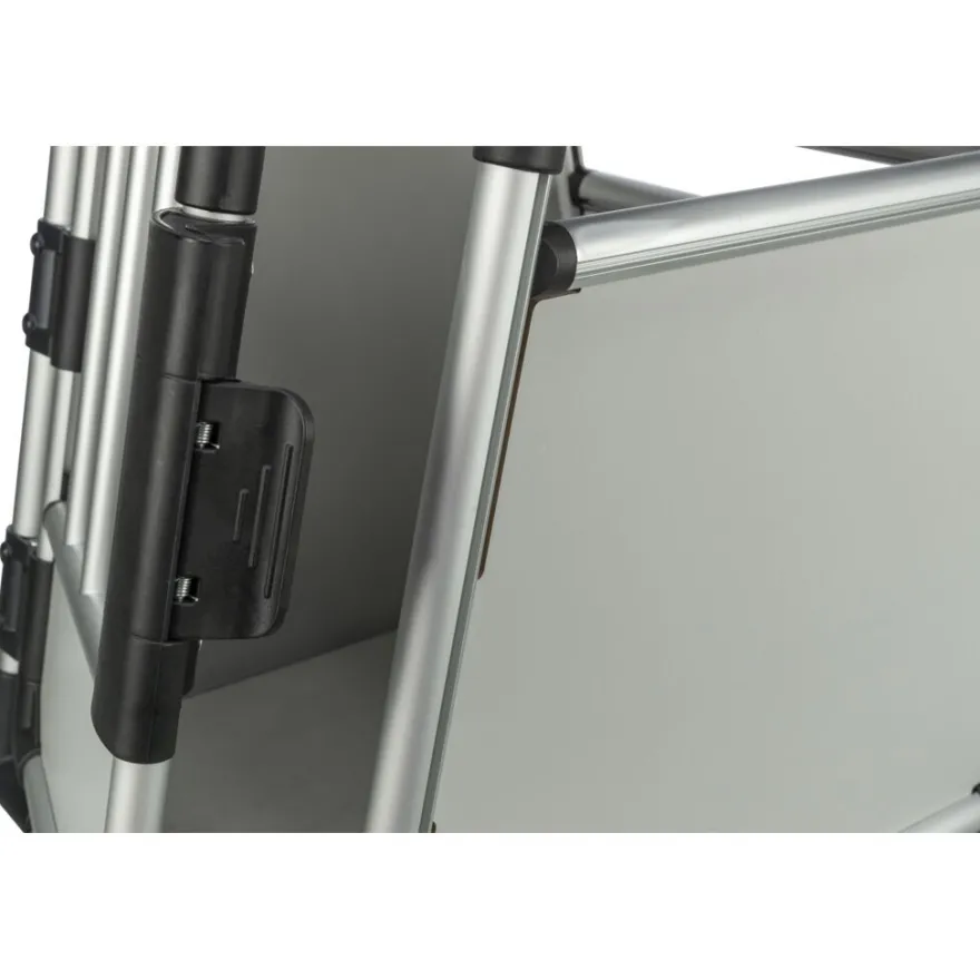 TRIXIE Transportbox, Aluminium, hellgrau/silber | M: 55 x 62 x 78 cm