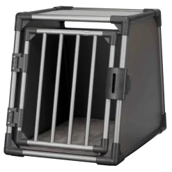 TRIXIE Transportbox, Aluminium, grafit | M: 55 x 61 x 74 cm