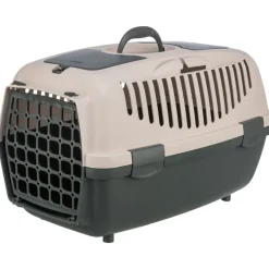TRIXIE Transportbox Capri 1 & 2, dunkelgrau/blush | 37 × 34 × 55 cm