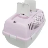 TRIXIE Transportbox Capri 1 & 2, hellgrau/flieder | 37 × 34 × 55 cm