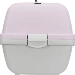 TRIXIE Transportbox Capri 1 & 2, hellgrau/flieder | 37 × 34 × 55 cm