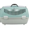 TRIXIE Transportbox Capri 1 & 2, hellgrau/salbei | 37 × 34 × 55 cm