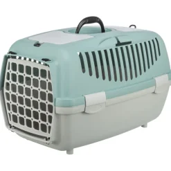 TRIXIE Transportbox Capri 1 & 2, hellgrau/salbei | 37 × 34 × 55 cm