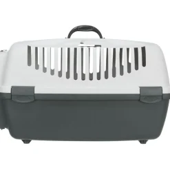 TRIXIE Transportbox Capri 3 Open Top, dunkelgrau/hellgrau | S: 40 x 38 x 61 cm