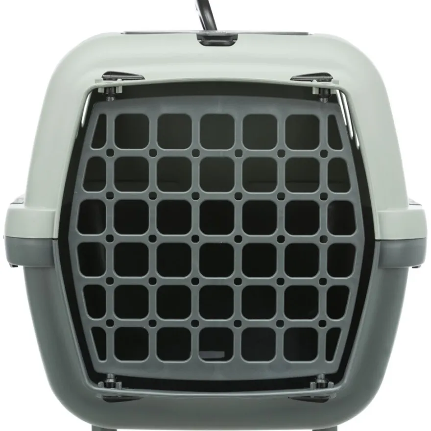 TRIXIE Transportbox Capri 3, recycelt, anthrazit/grau-grün | S: 40 x 38 x 61 cm-anthrazit