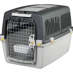 TRIXIE Transportbox Gulliver, hellgrau/dunkelgrau | 52 x 51 x 72 cm