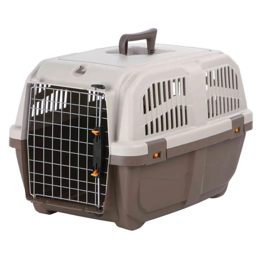 TRIXIE Transportbox Skudo 3, taupe/sand | S: 40 x 39 x 60 cm