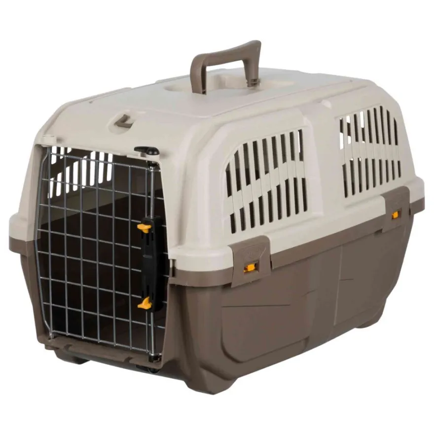 TRIXIE Transportbox Skudo 2, taupe/sand | XS–S: 35 x 36 x 55 cm