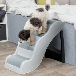 TRIXIE Treppe, hellgrau | 38,5 × 60 × 79 cm
