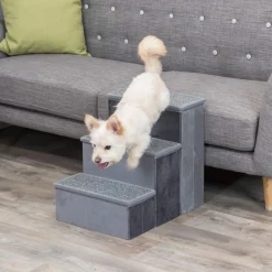 TRIXIE Treppe mit Stauraum, weiß | 34 x 45 x 50 cm