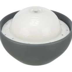TRIXIE Trinkbrunnen Vital Dome, Keramik, grau/weiß | 1.5 l
