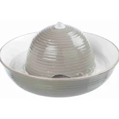 TRIXIE Trinkbrunnen Vital Flow, grau/weiß | 1,5 l/ø 28 × 12 cm