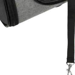 TRIXIE Trolley, abnehmbares Fahrgestell, schwarz/grau | 34 x 43 x 67 cm
