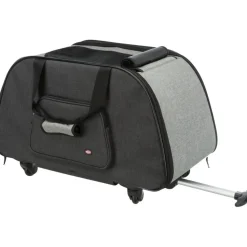 TRIXIE Trolley, abnehmbares Fahrgestell, schwarz/grau | 34 x 43 x 67 cm