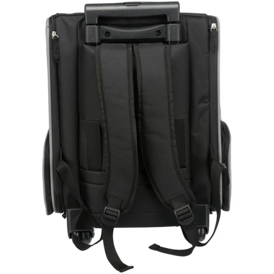 TRIXIE Trolley/Rucksack, schwarz/grau | 32 x 45 x 25 cm