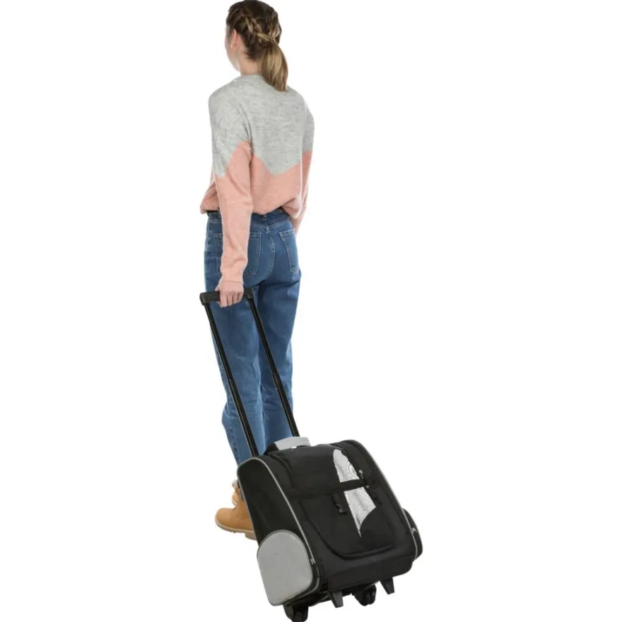TRIXIE Trolley/Rucksack, schwarz/grau | 32 x 45 x 25 cm