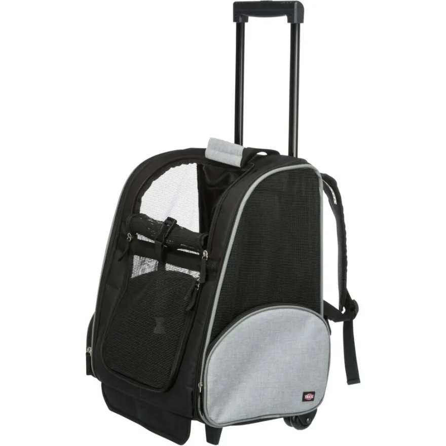 TRIXIE Trolley/Rucksack, schwarz/grau | 32 x 45 x 25 cm