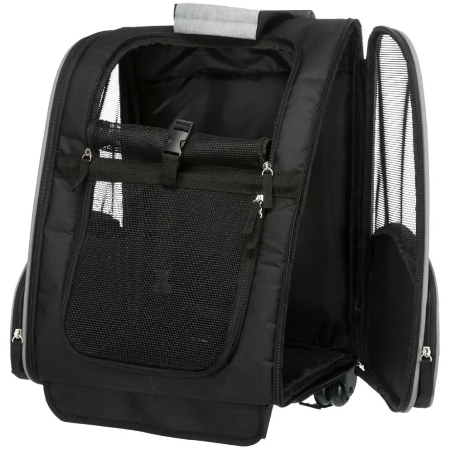 TRIXIE Trolley/Rucksack, schwarz/grau | 32 x 45 x 25 cm