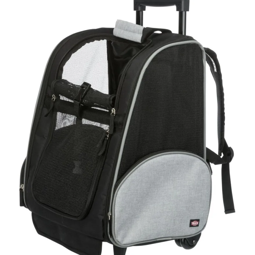 TRIXIE Trolley/Rucksack, schwarz/grau | 32 x 45 x 25 cm
