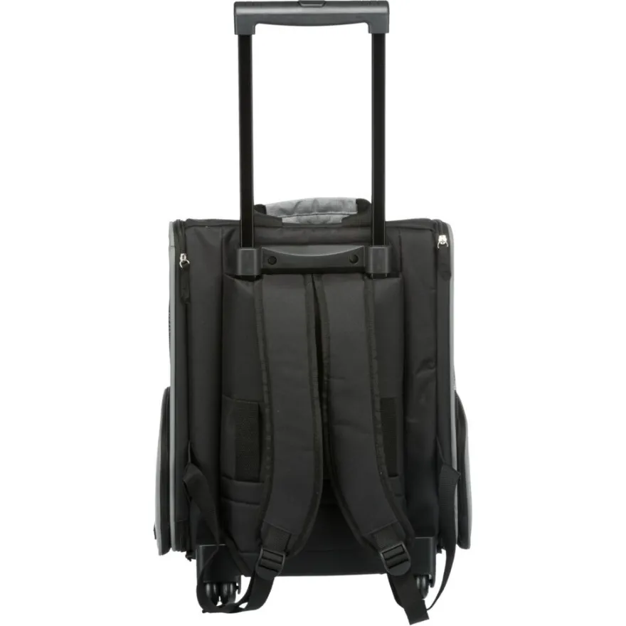 TRIXIE Trolley/Rucksack, schwarz/grau | 32 x 45 x 25 cm