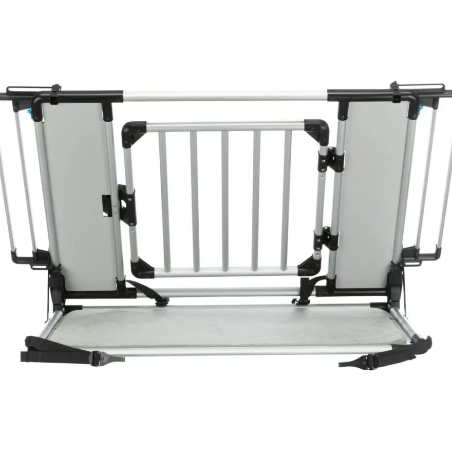 TRIXIE Universal-Heckgitter, hellgrau/silber | 94–114 × 69 × 53 cm