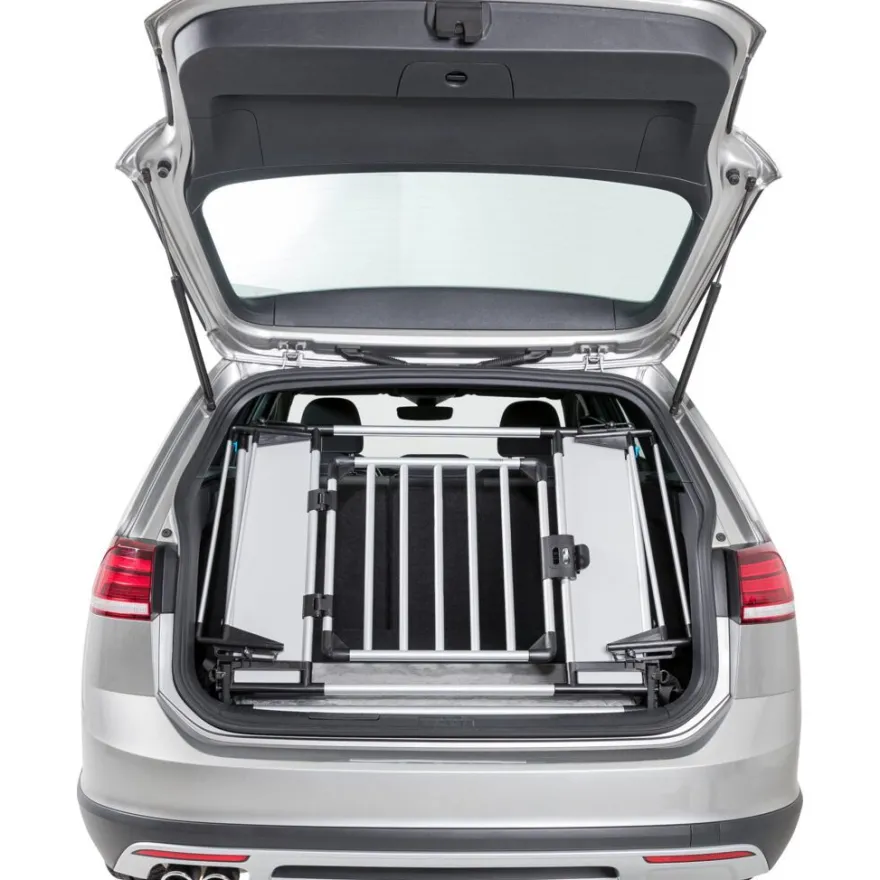 TRIXIE Universal-Heckgitter, hellgrau/silber | 94–114 × 69 × 53 cm