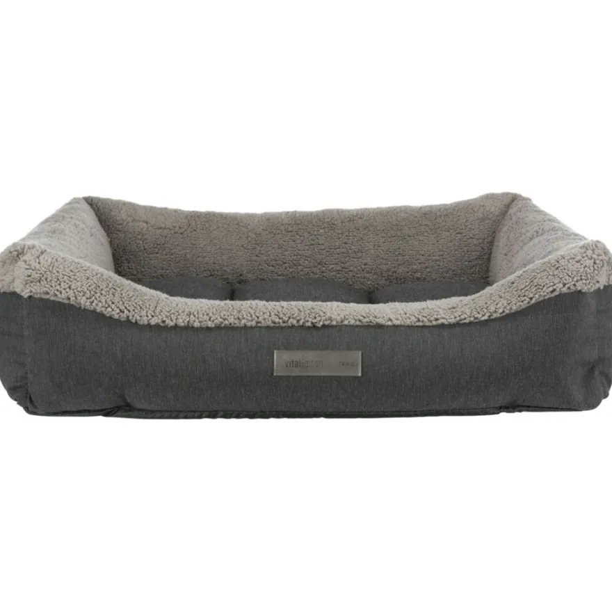 TRIXIE Vital Bett Bendson, eckig, dunkelgrau/hellgrau | 90 x 60 cm