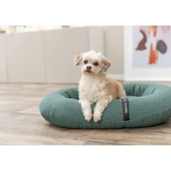 TRIXIE Vital Bett CityStyle, oval, dunkelgrün | 75 x 60 cm