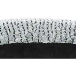 TRIXIE Vital Bett Lino, oval, schwarz/grau | 60 x 45 cm