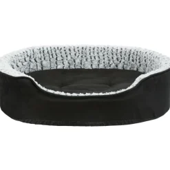 TRIXIE Vital Bett Lino, oval, schwarz/grau | 60 x 45 cm