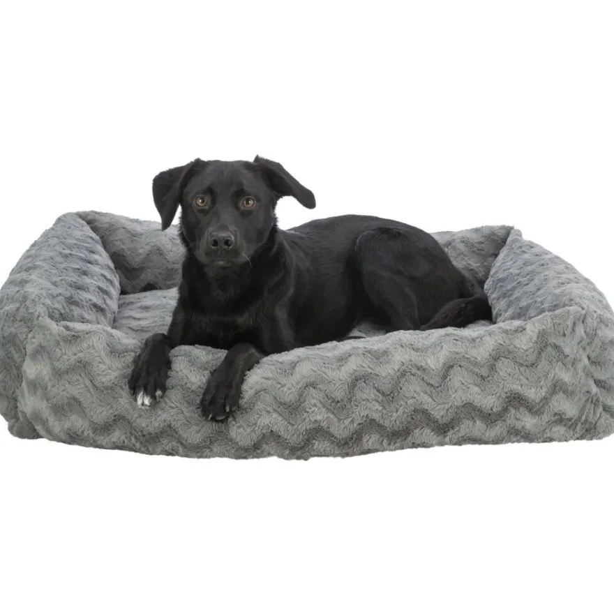 TRIXIE Vital Bett Loki, recycelt, eckig, grau | 65 x 50 cm