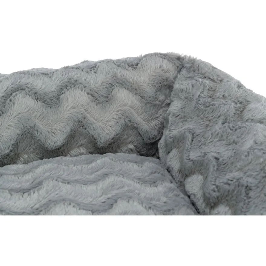TRIXIE Vital Bett Loki, recycelt, eckig, grau | 65 x 50 cm