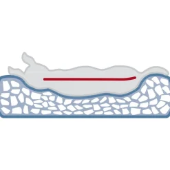 TRIXIE Vital Bett Pulito, eckig, grau | 100 x 80 cm