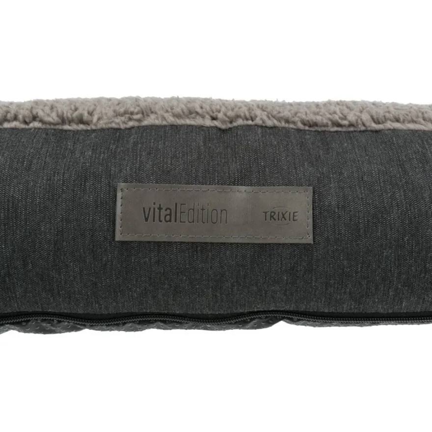 TRIXIE Vital Kissen Bendson, eckig, dunkelgrau/hellgrau | 100 x 70 cm
