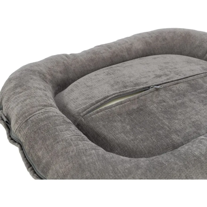 TRIXIE Vital Kissen Lennox, oval, grau | 70 x 55 cm