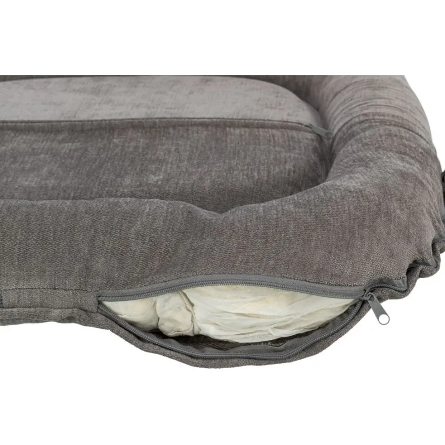 TRIXIE Vital Kissen Lennox, oval, grau | 70 x 55 cm