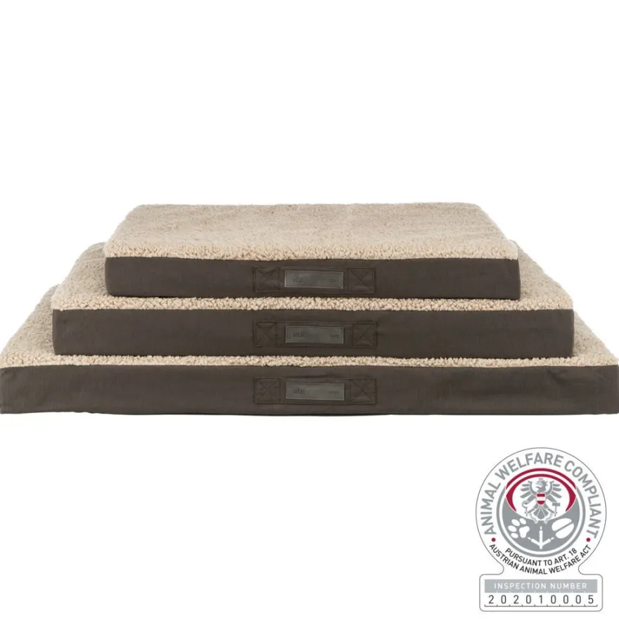 TRIXIE Vital Matratze Bendson, dunkelbraun/beige | 80 x 60 cm