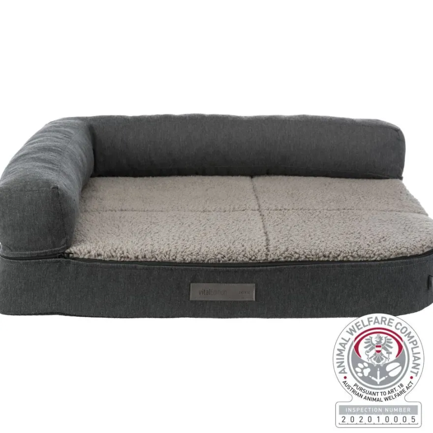 TRIXIE Vital Sofa Bendson, eckig, dunkelgrau/hellgrau | 80 x 60 cm