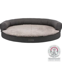 TRIXIE Vital Sofa Bendson, oval, dunkelgrau/hellgrau | 100 x 80 cm