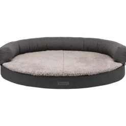 TRIXIE Vital Sofa Bendson, oval, dunkelgrau/hellgrau | 100 x 80 cm