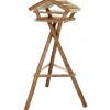 TRIXIE Vogelfutterhaus mit Ständer, Holz-Optik | 48 × 27 × 46 cm/1,30 m