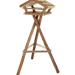 TRIXIE Vogelfutterhaus mit Ständer, Holz-Optik | 48 × 27 × 46 cm/1,30 m