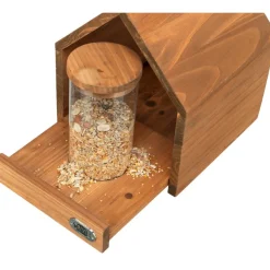 TRIXIE Vogelfutterhaus zum Aufhängen, braun | 20 × 24 × 20 cm