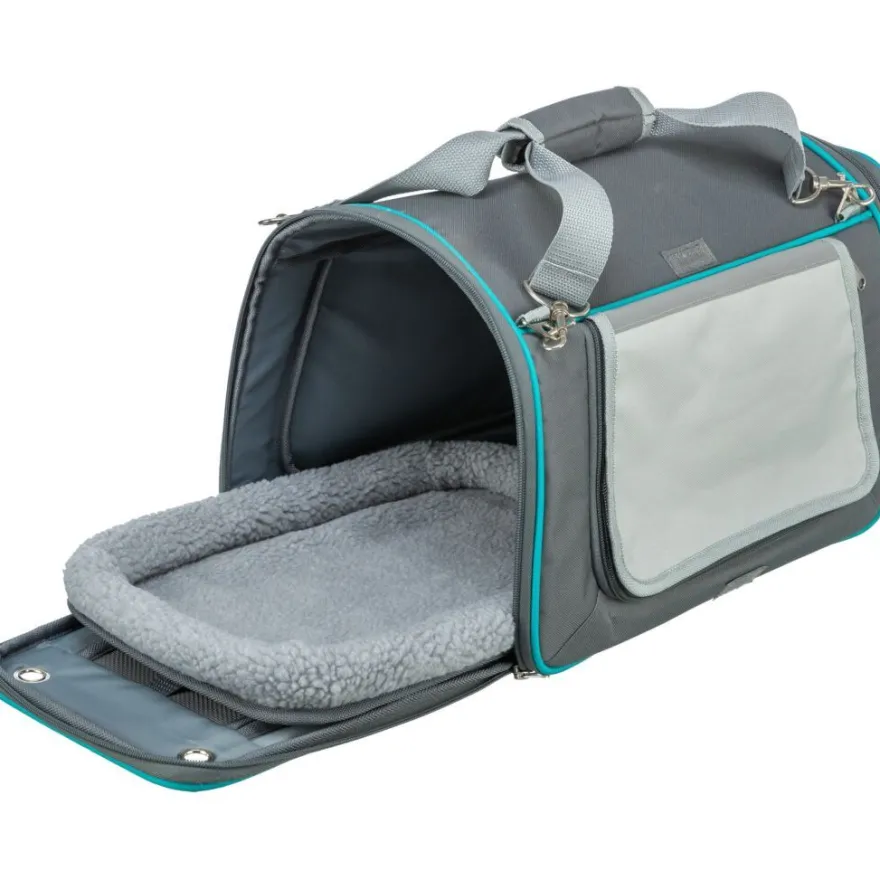 TRIXIE Wohn- und Transporttasche Vicky, grau | 40 × 27 × 28 cm