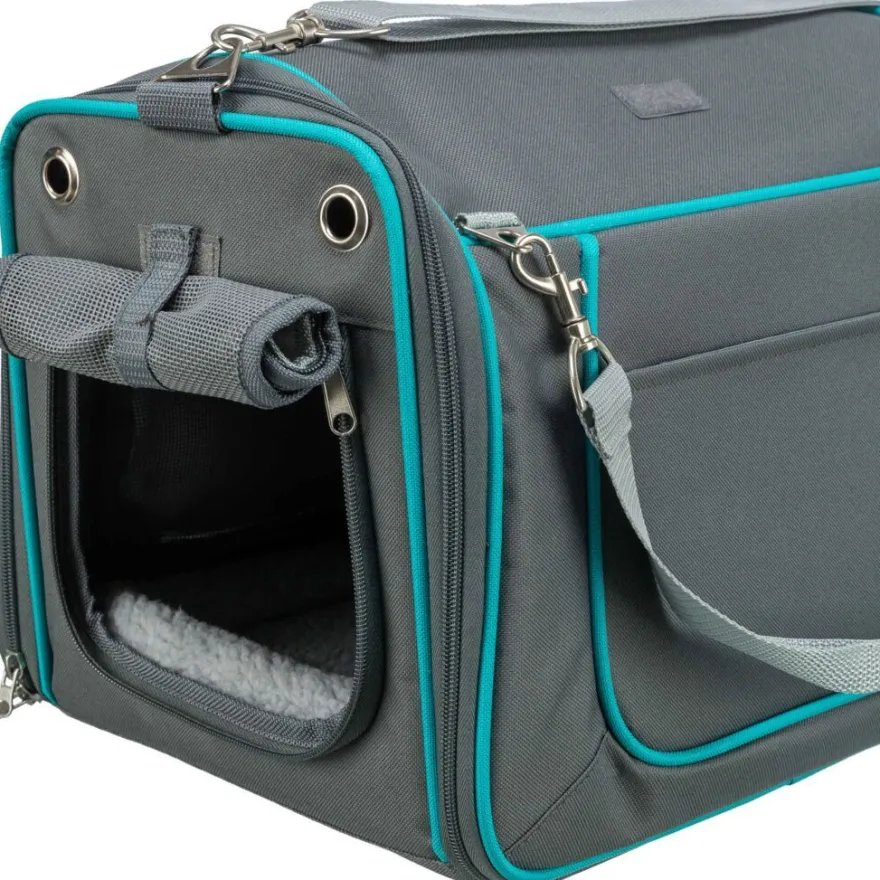 TRIXIE Wohn- und Transporttasche Vicky, grau | 40 × 27 × 28 cm