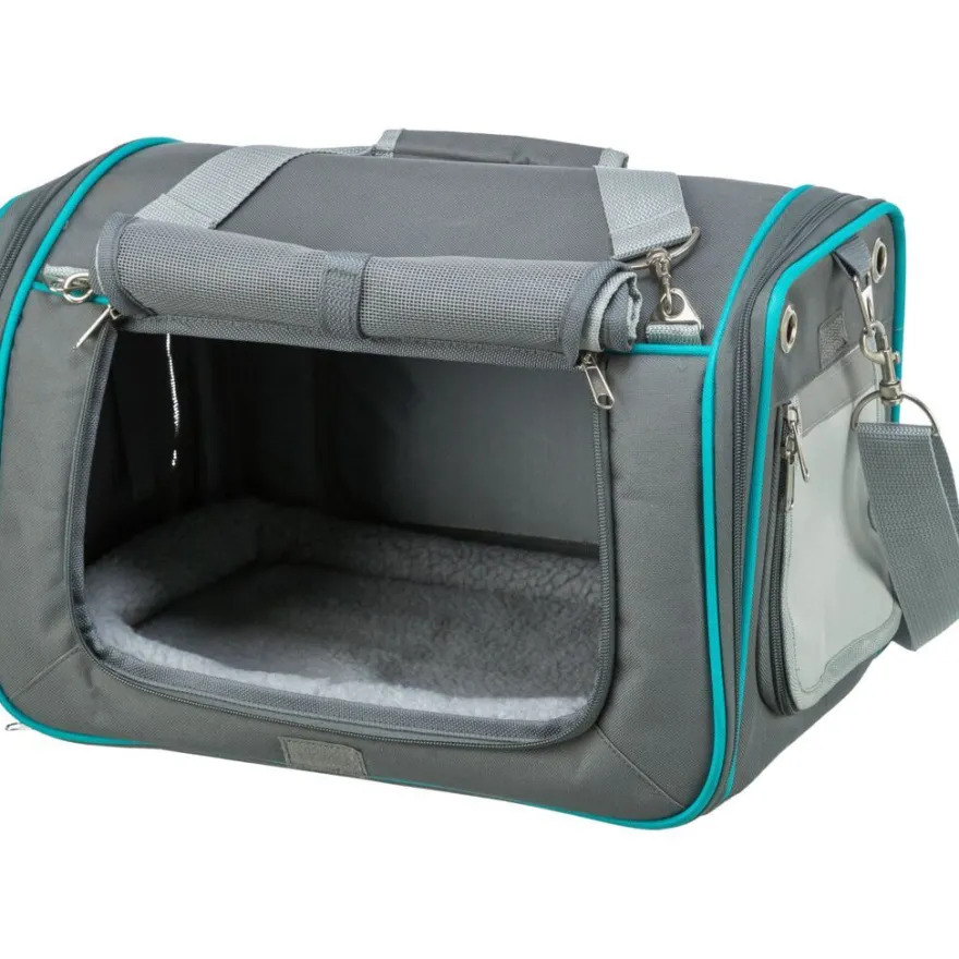 TRIXIE Wohn- und Transporttasche Vicky, grau | 40 × 27 × 28 cm