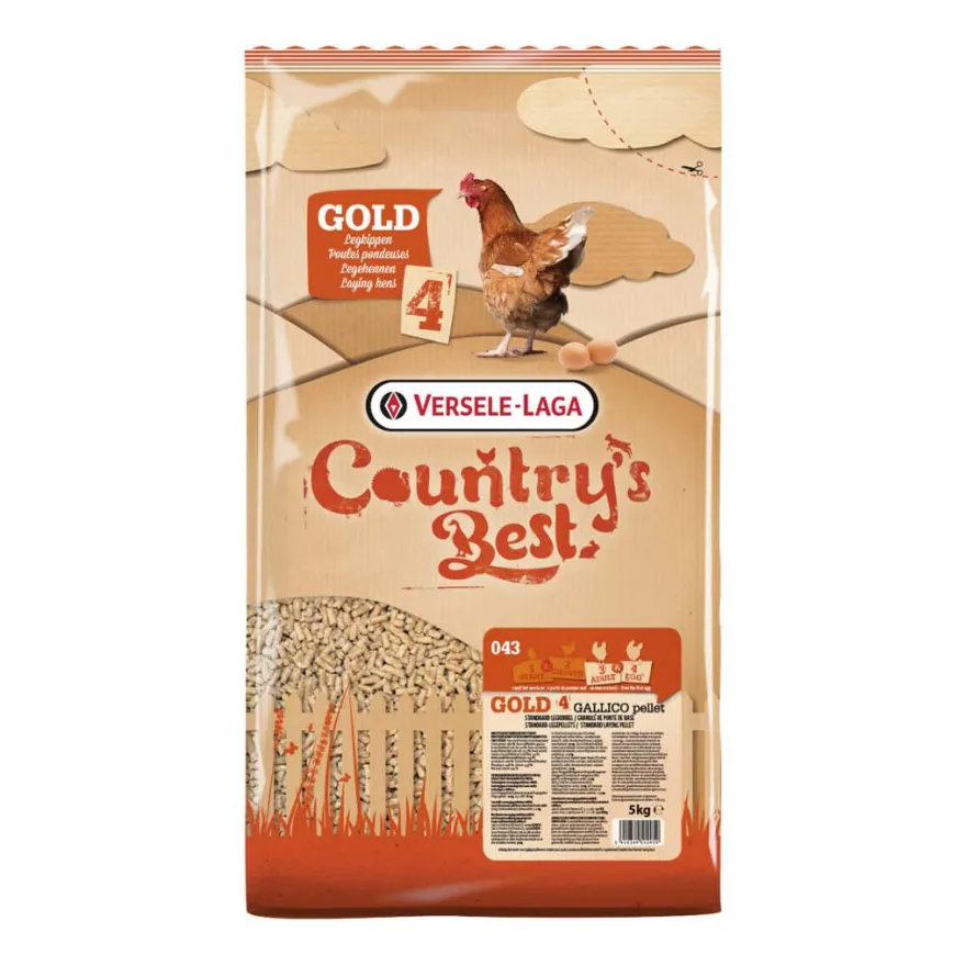 Versele Laga Country's Best GOLD 4 GALLICO Pellet - für Legehennen | 5 kg