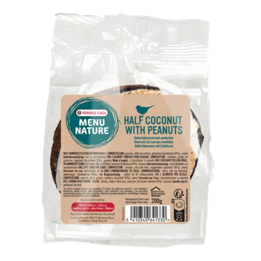 Versele Laga Menu Nature halbe Kokosnuss mit Erdnüssen | 200 g