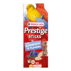 Versele Laga Prestige Sticks Kanarien mit Supersaaten & Blüten - 2 Stück | 60 g