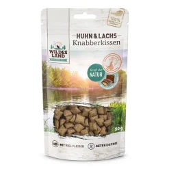 Wildes Land Cat - Knabberkissen - Huhn und Lachs | 50 g